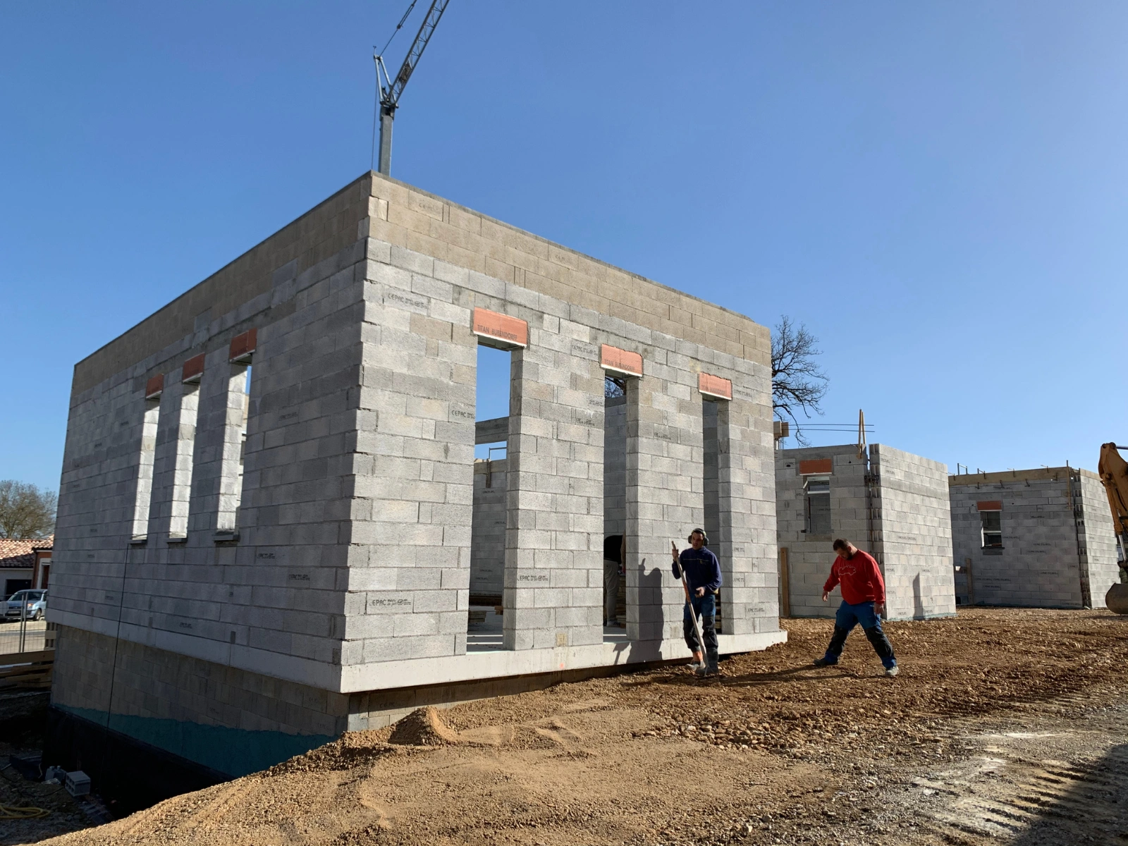 nouvelle mairie navès en construction
