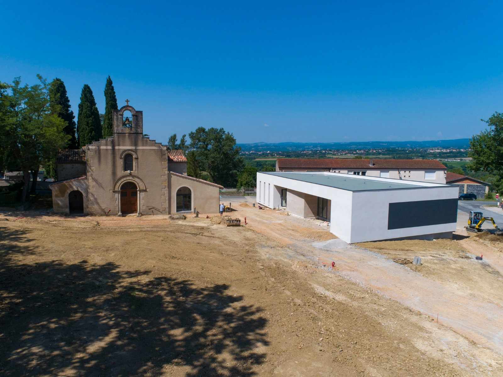 nouvelle mairie navès en construction