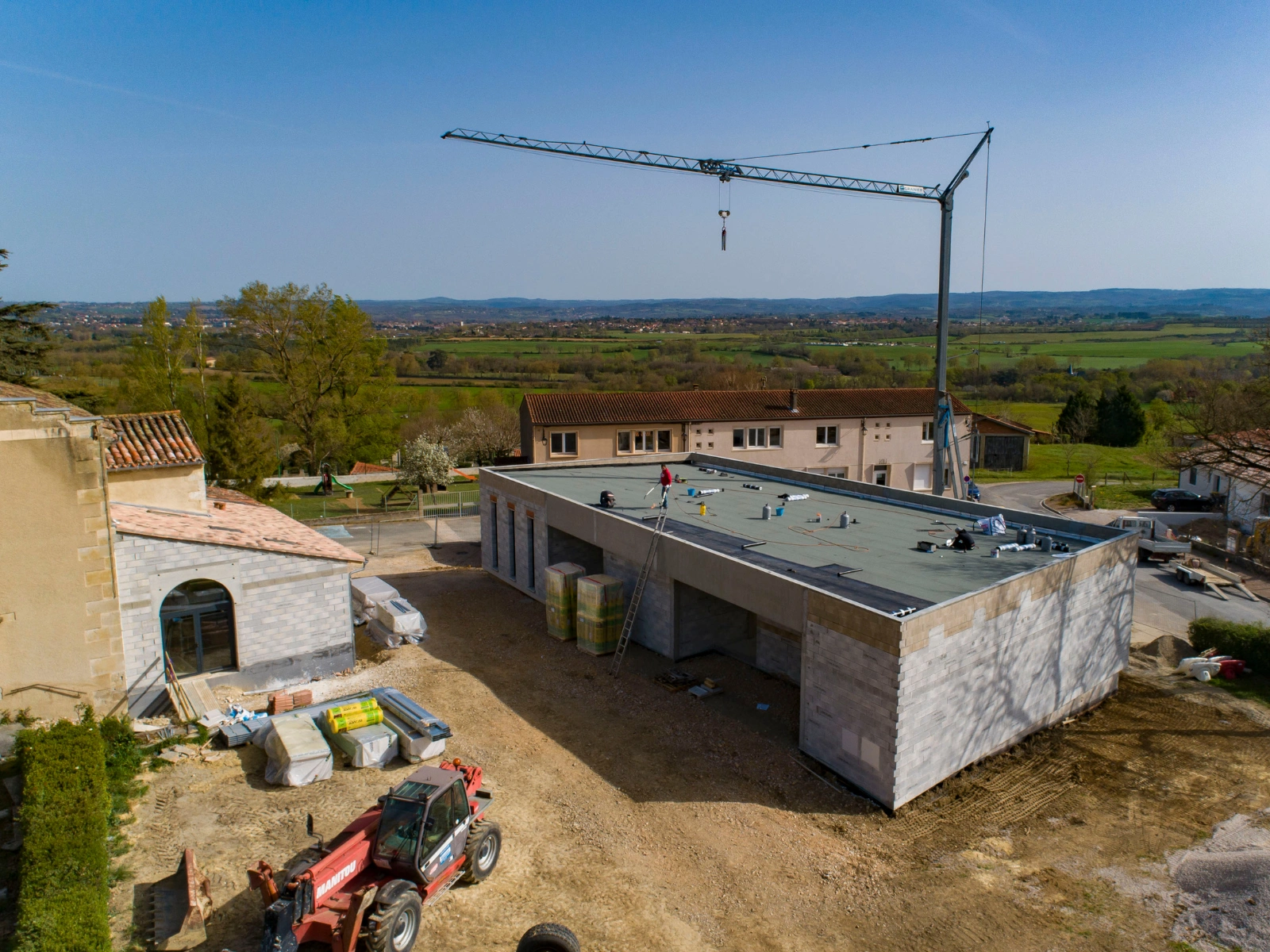 nouvelle mairie navès en construction