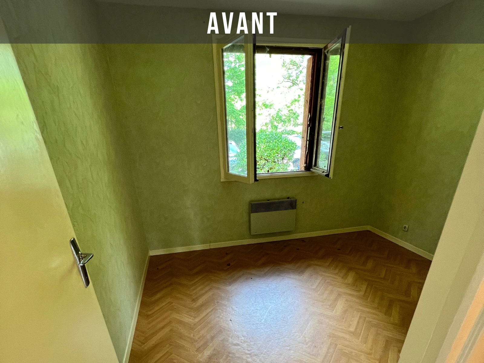 Chambre 1 du gîte de Labruguière avant travaux