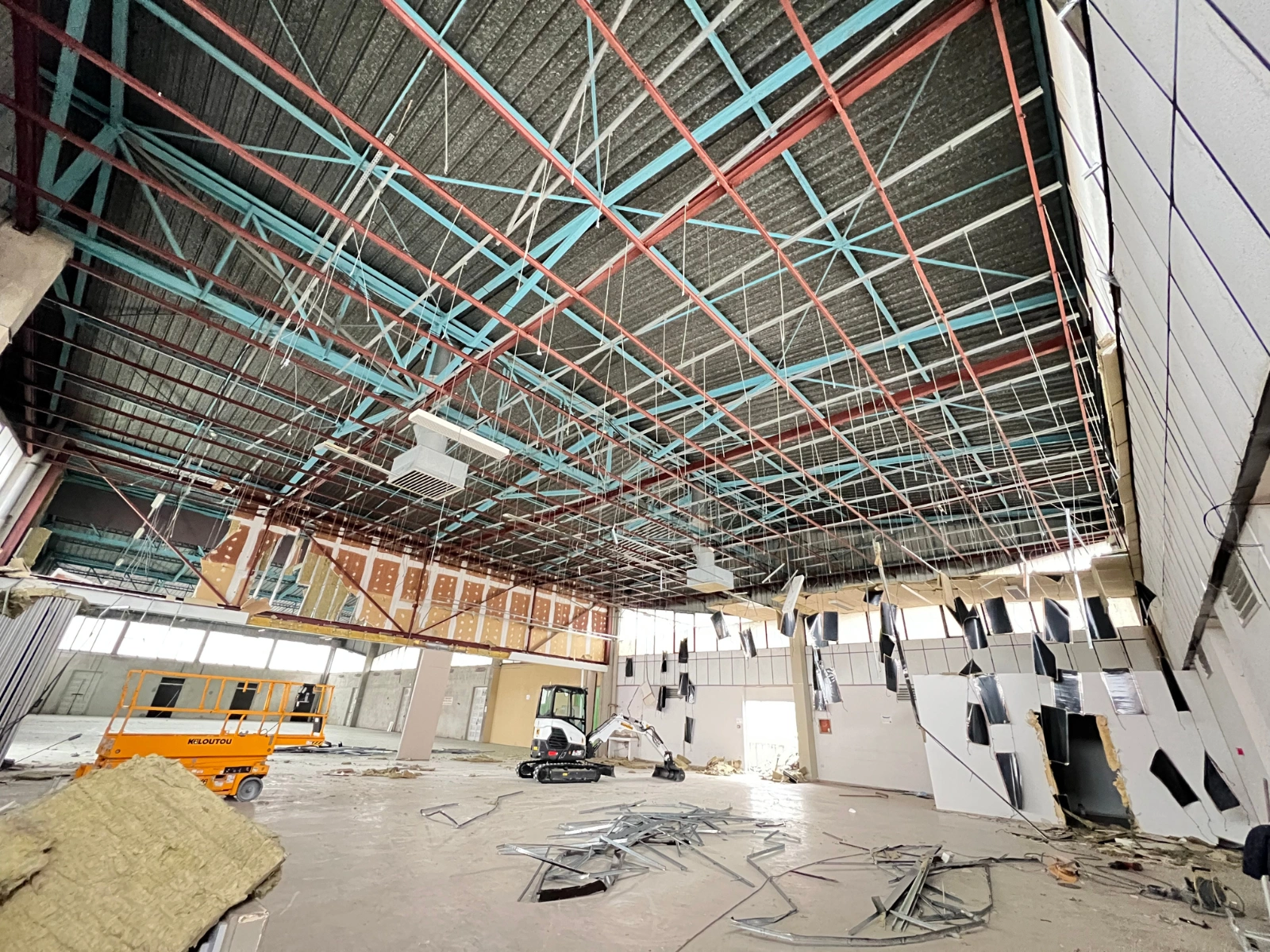 démolition intérieur Maison de Santé Pluridisciplinaire de Puylaurens