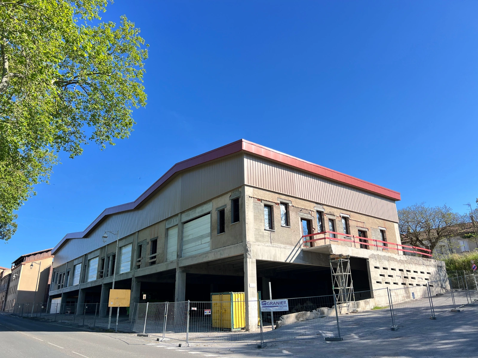 extérieur en travaux Maison de Santé Pluridisciplinaire de Puylaurens
